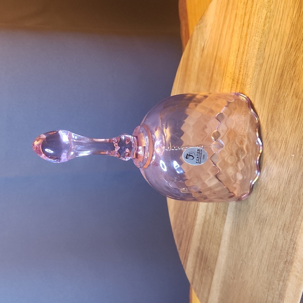 Fenton light Pink Bell  6 1/2 x 3 1/2